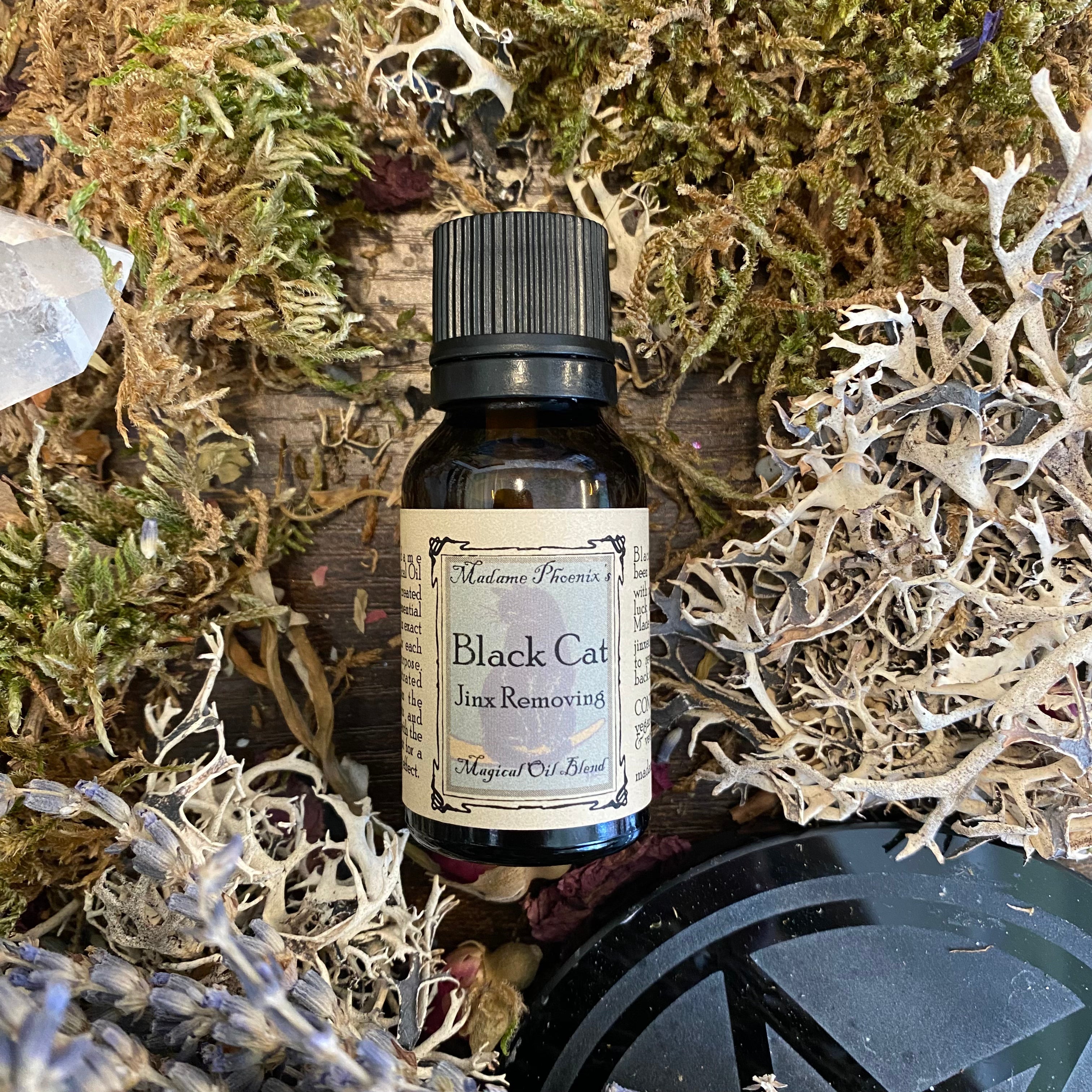 Black Cat Jinx Removing Magical Oil Blend Dropper