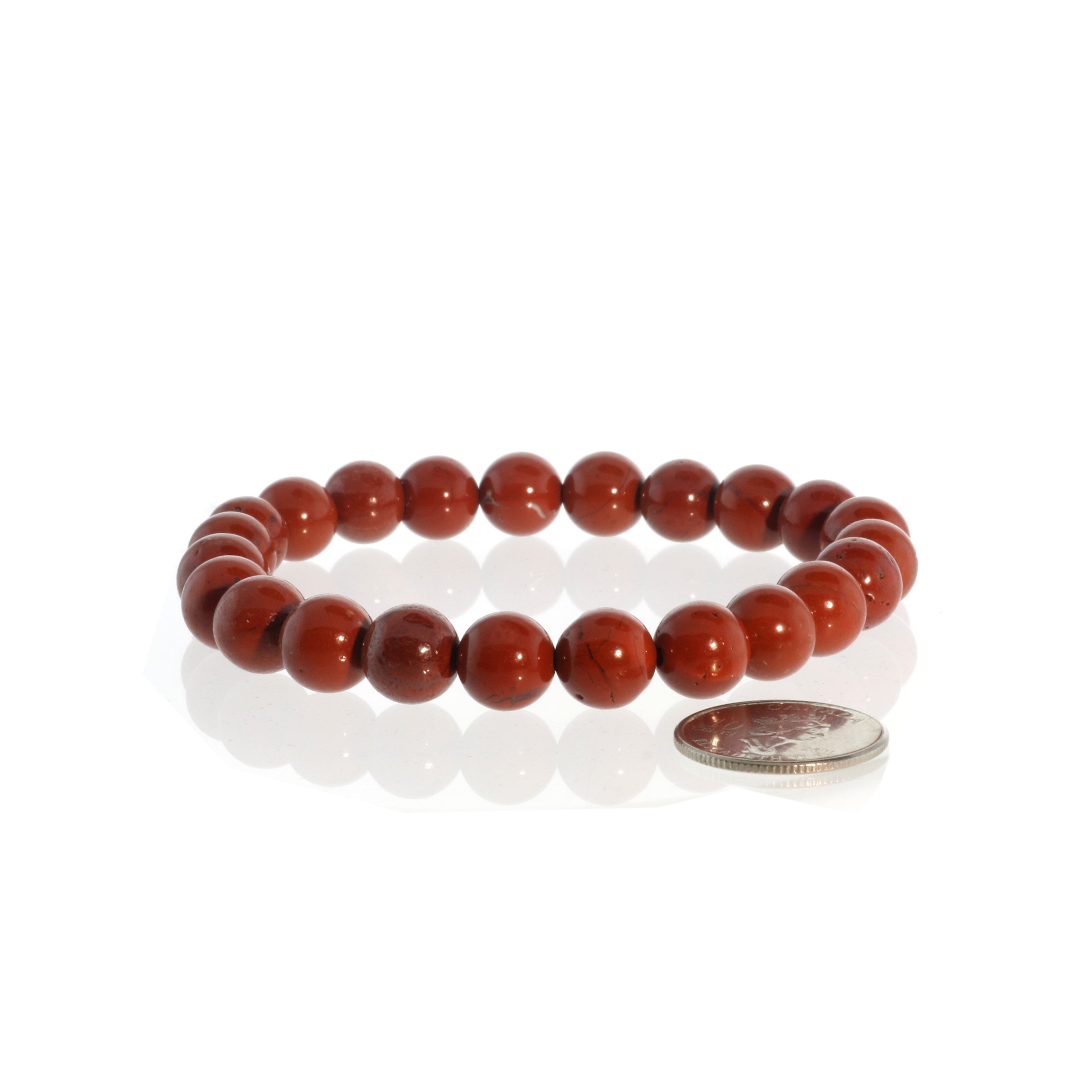 Red Jasper Round Bracelet - 8mm