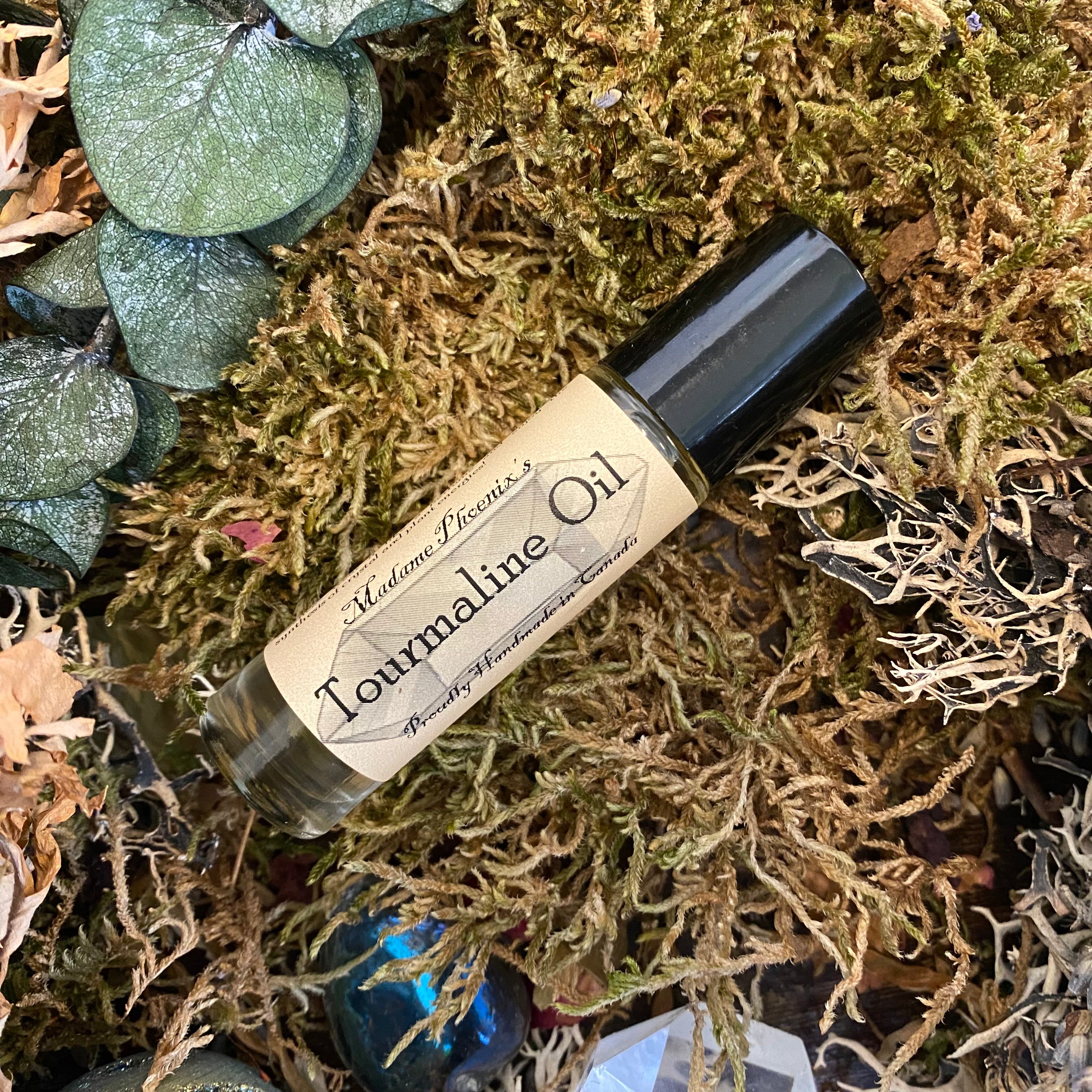 Black Tourmaline Crystal Oil Blend