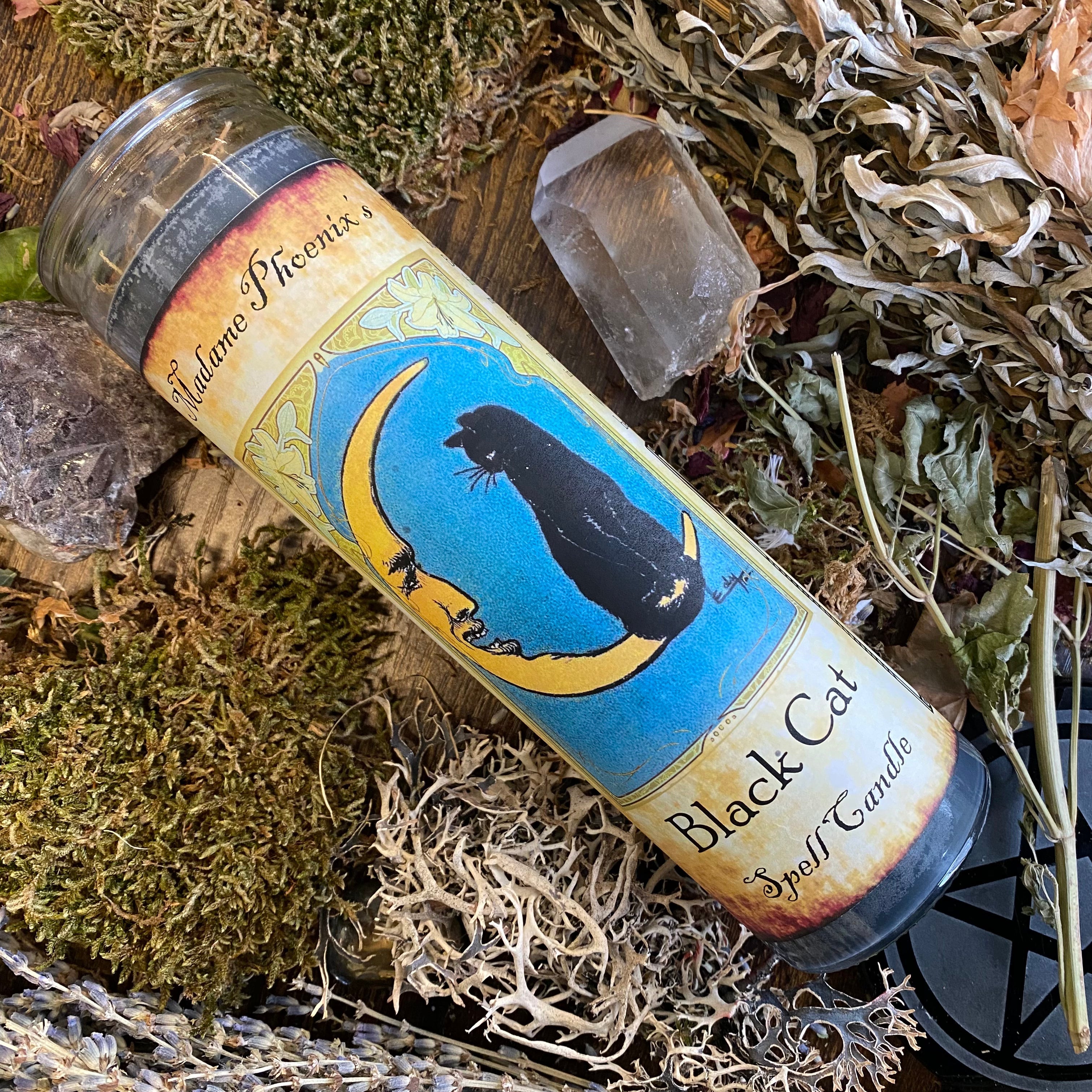 Black Cat Spell Candle