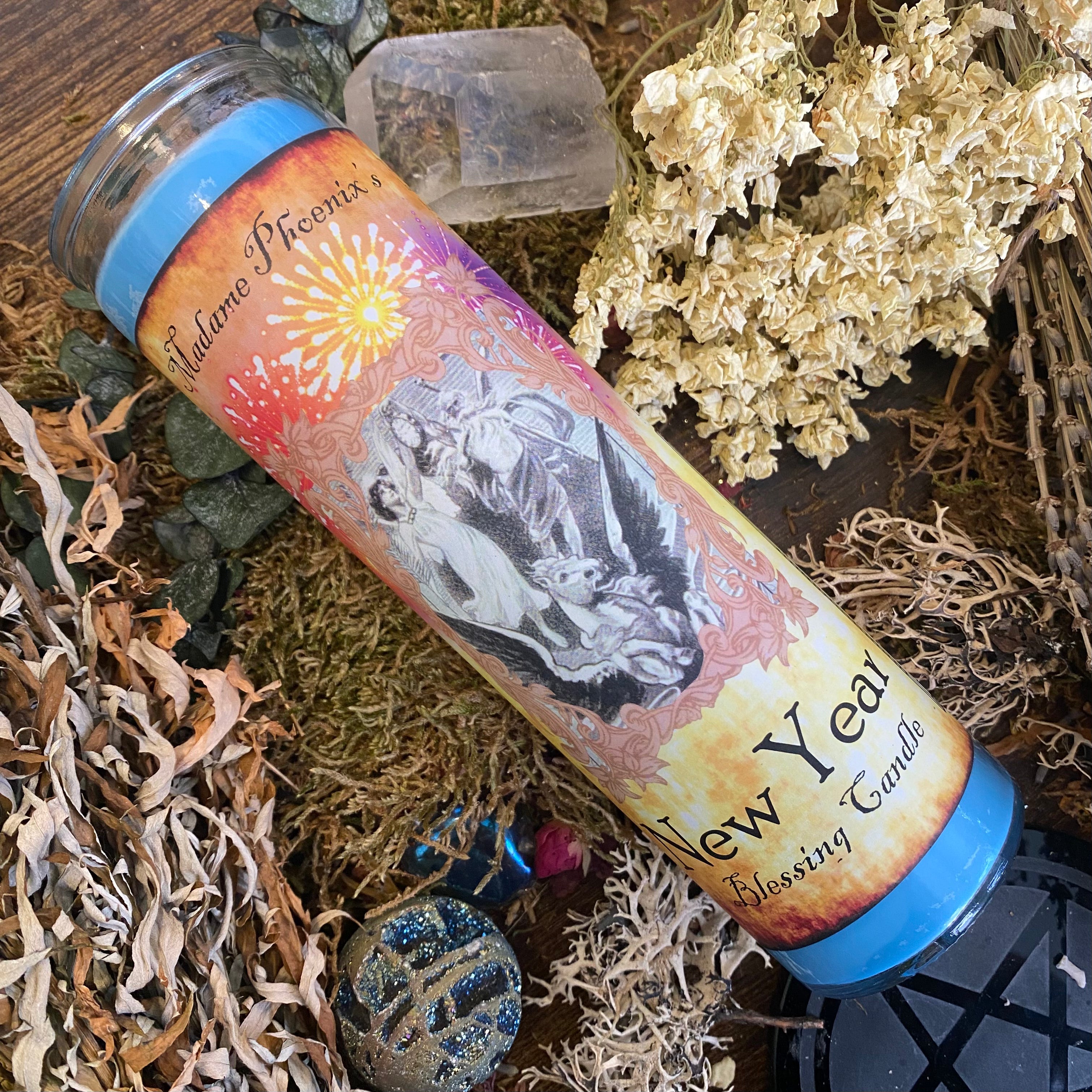 New Year's Blessing Magic Spell Candle