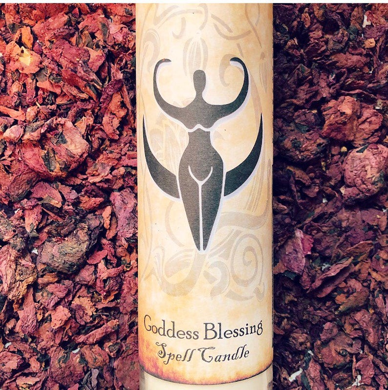 Goddess Blessing Spell Candle