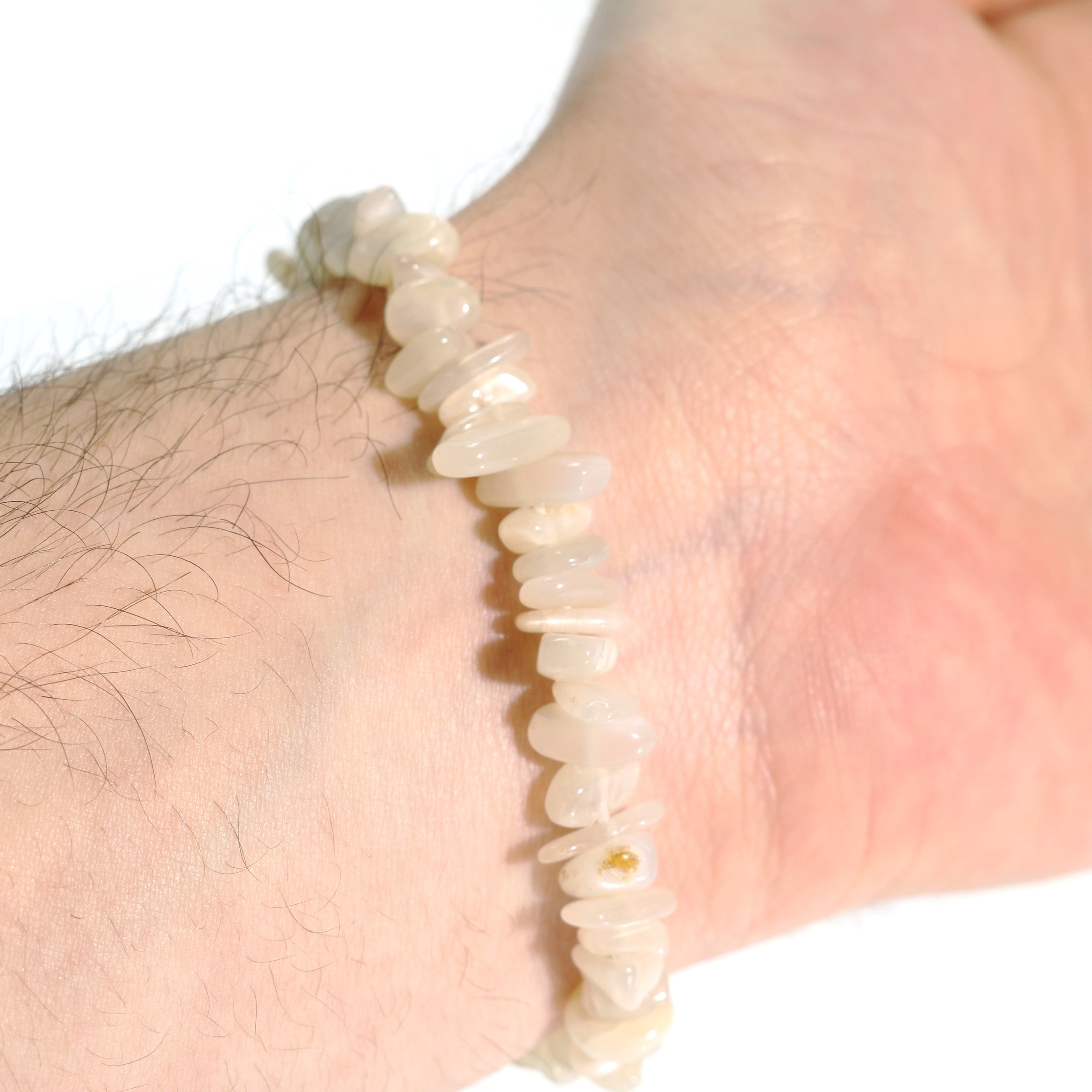 Moonstone Bead Bracelet