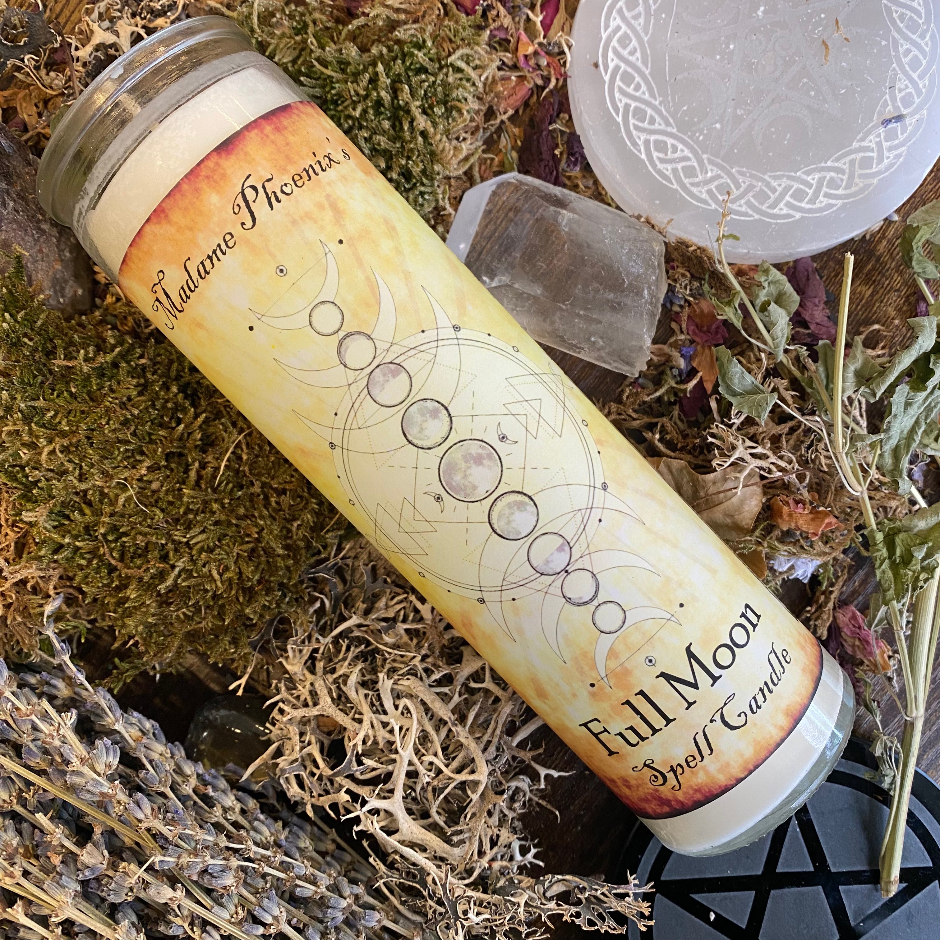 Full Moon Magic Spell Candle