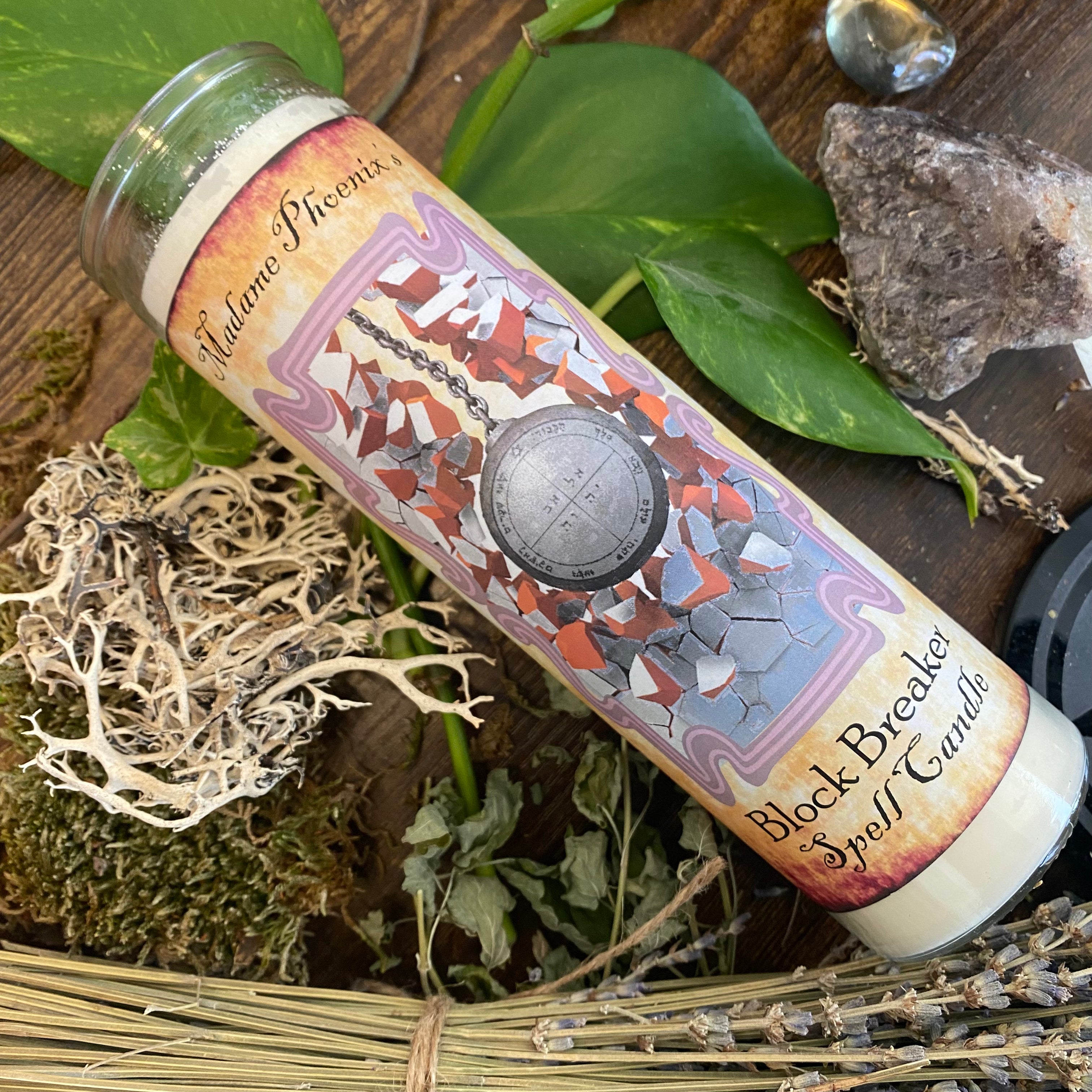 Block Breaker Spell Candle