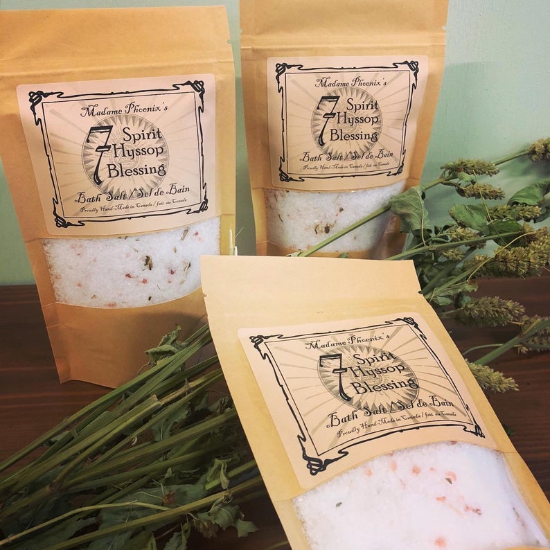 7 holy hyssop bath salt