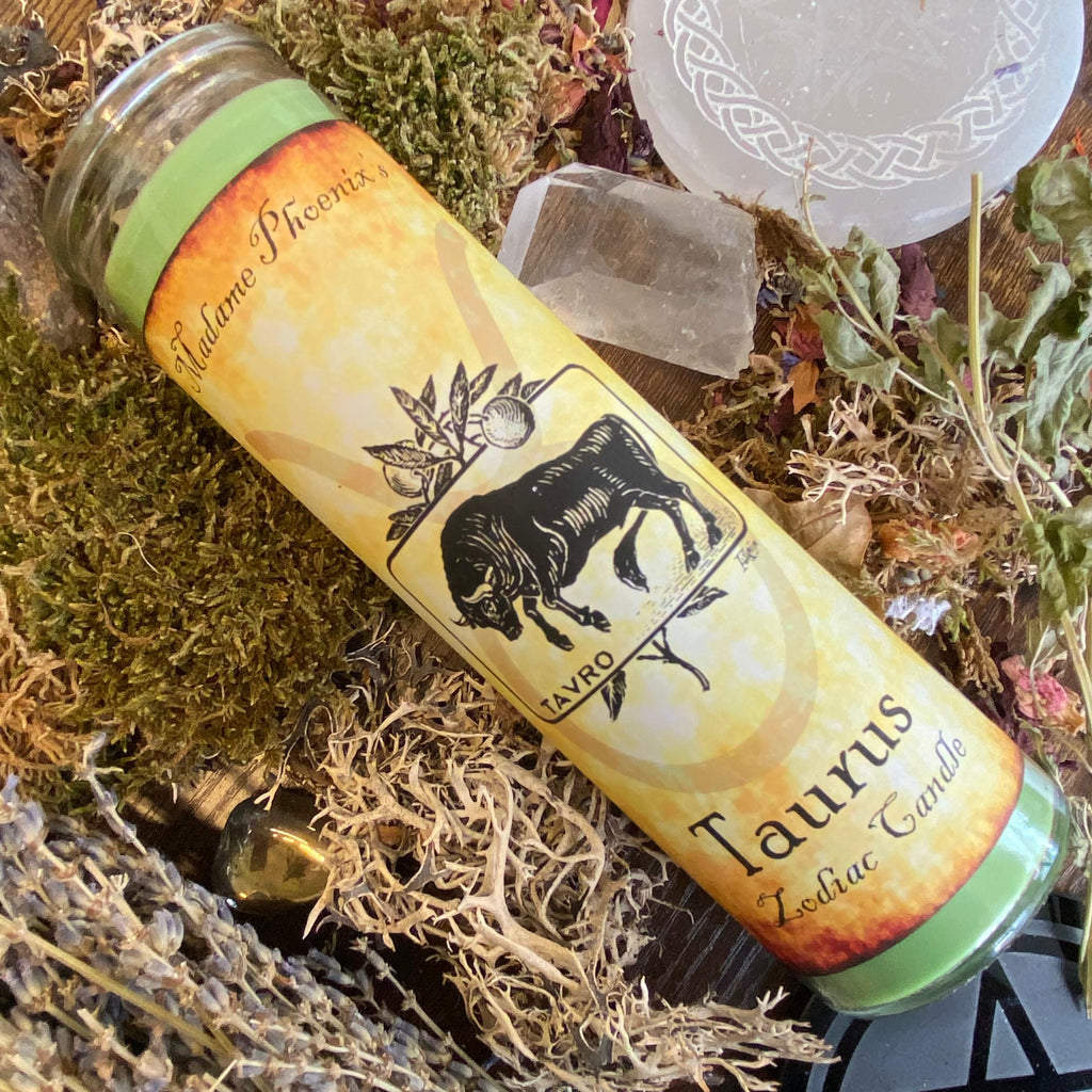 Zodiac Magic Taurus Spell Candle
