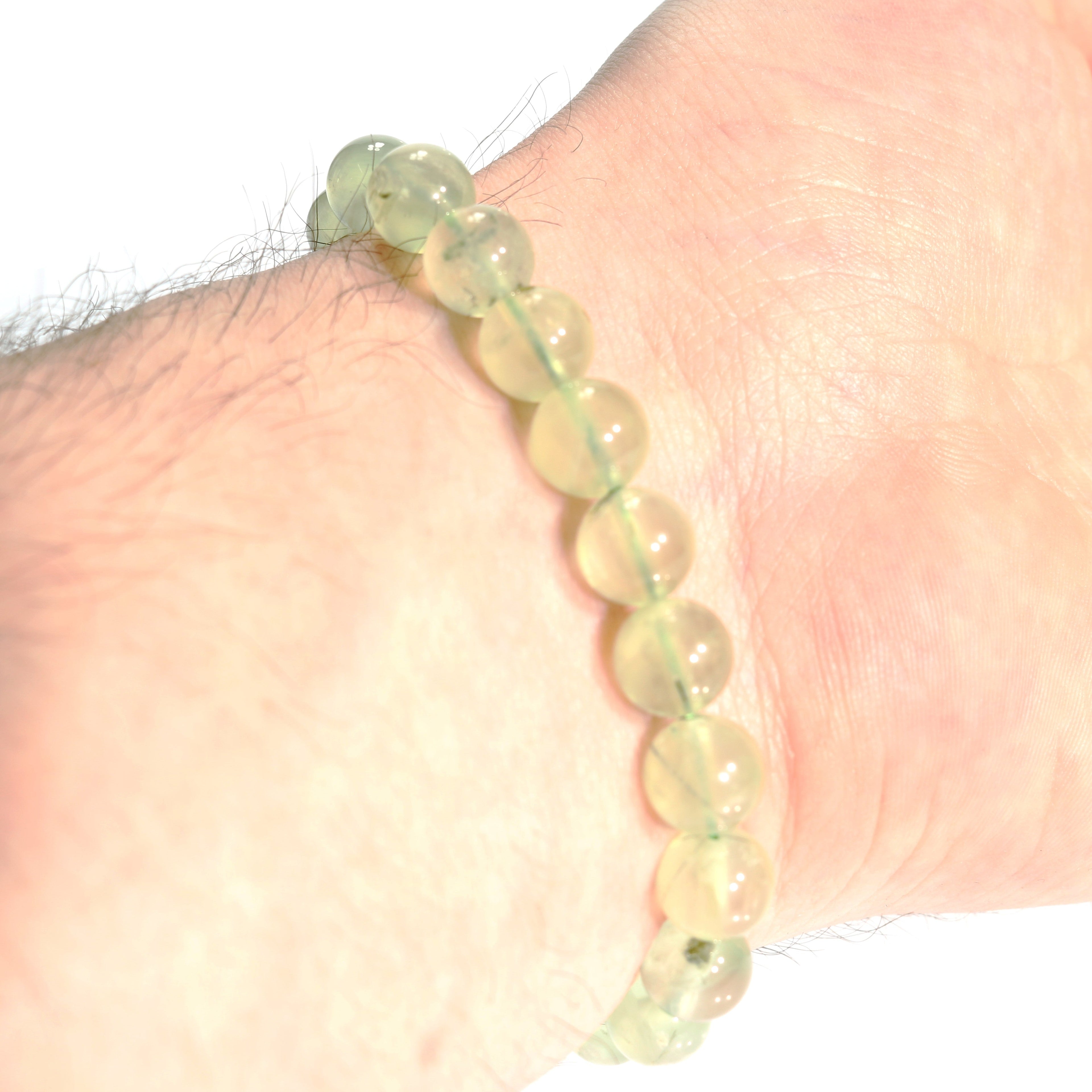 Prehnite Bead Bracelet