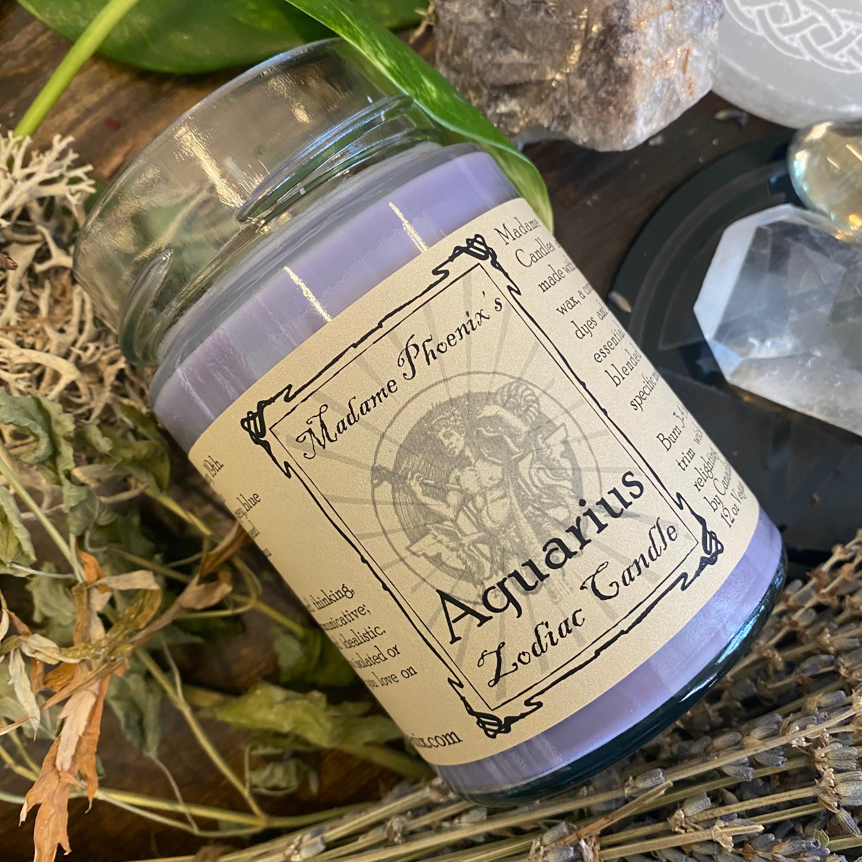 Zodiac Magic Aquarius Spell Candle