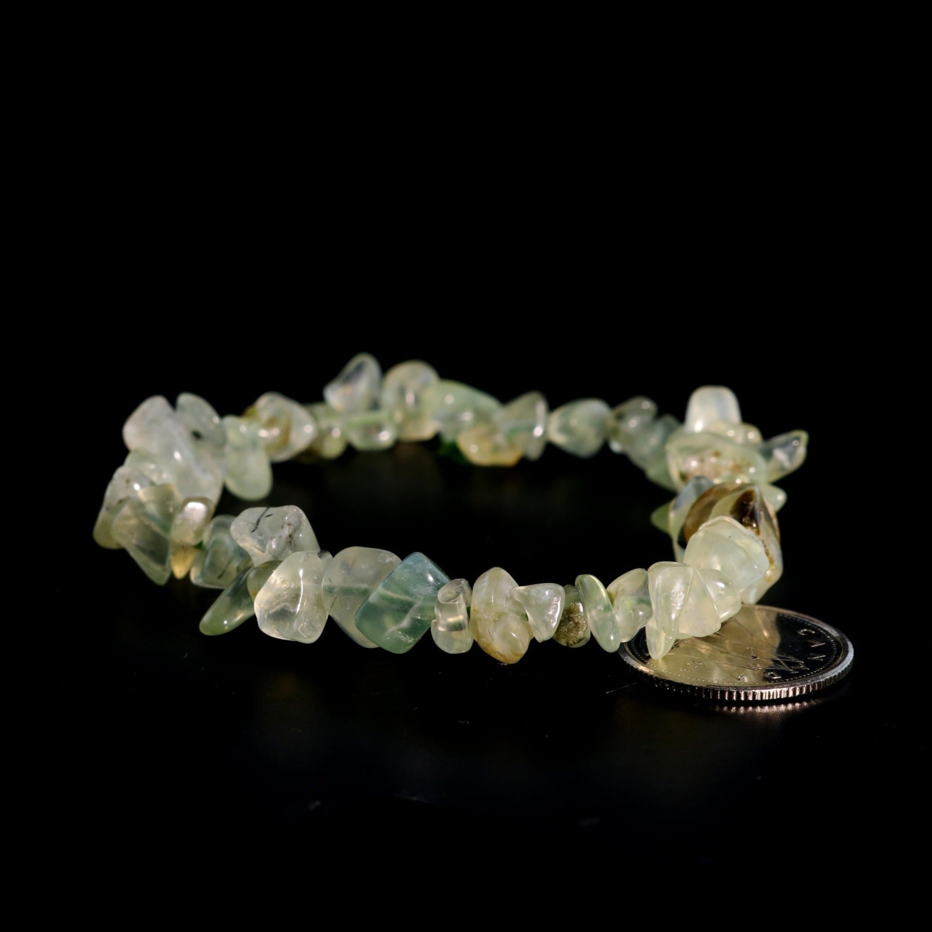 Prehnite Bead Bracelet
