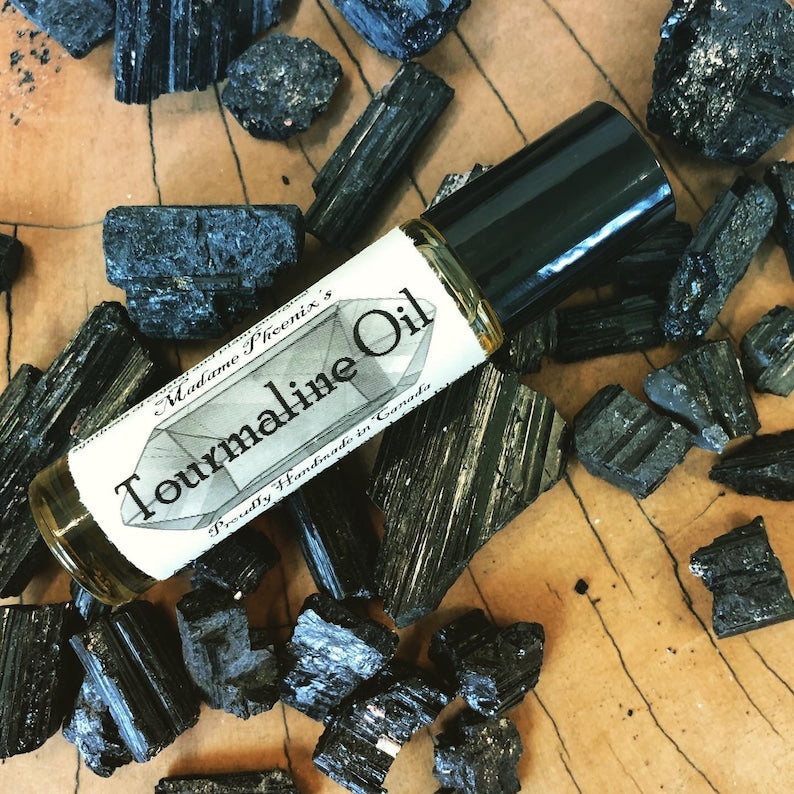 Black Tourmaline Crystal Oil Blend