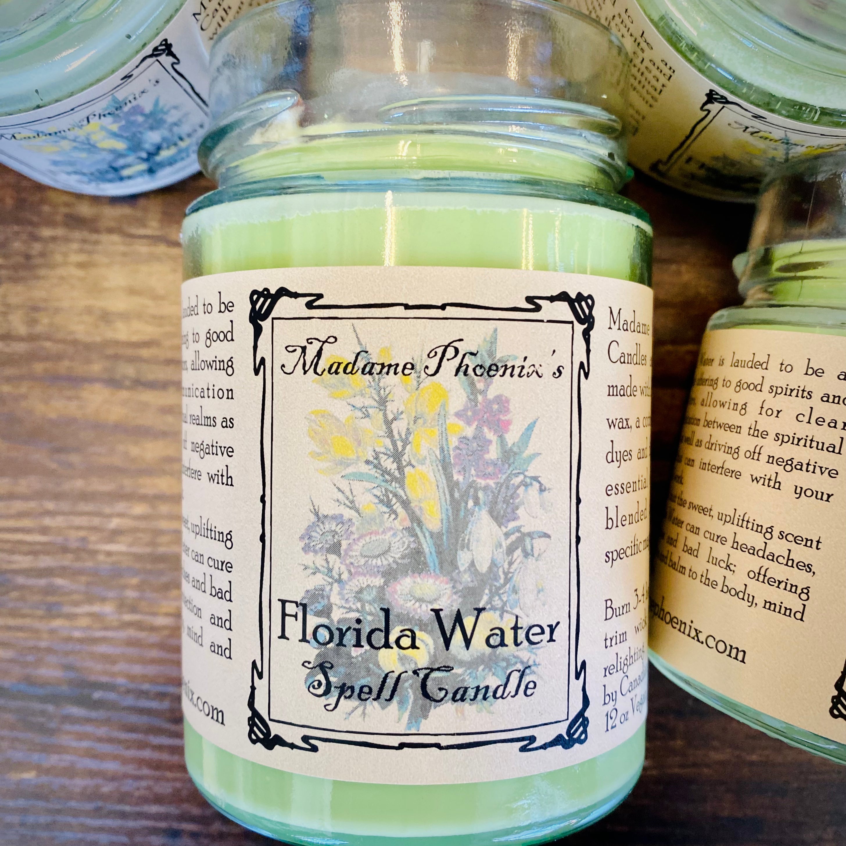 Florida Water Blessing Candle