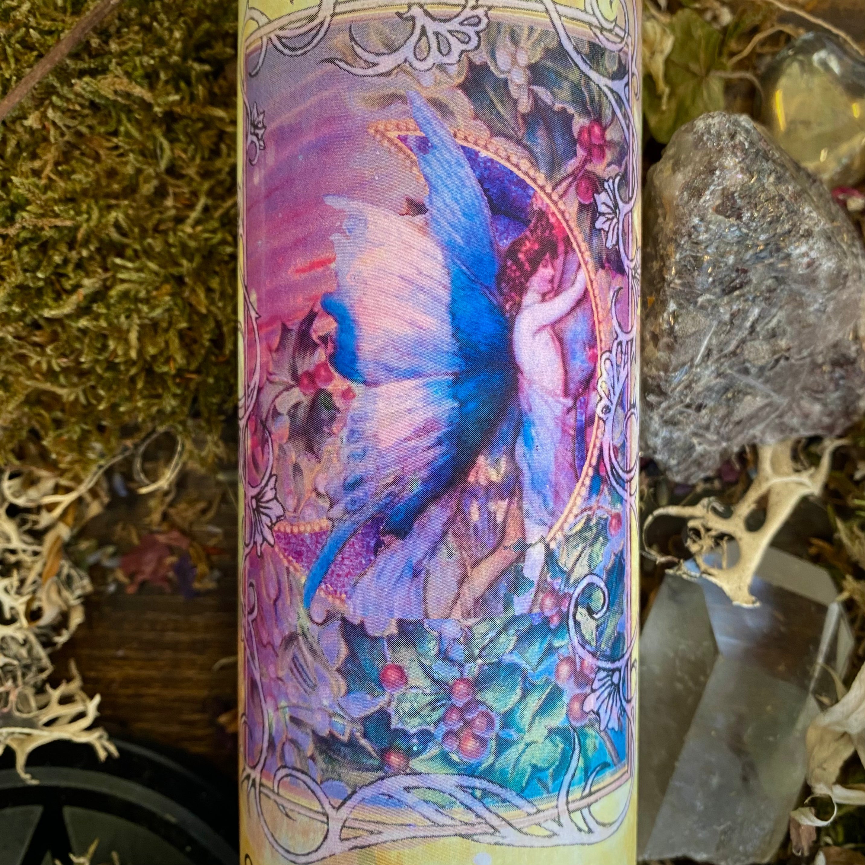 Sugar Plum Fairy Winter Candle