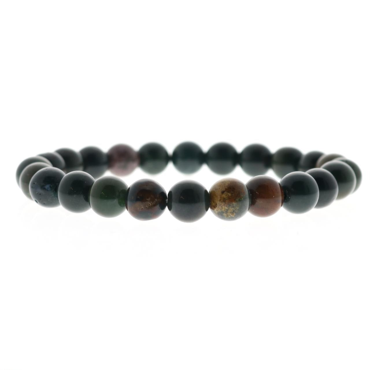 Bloodstone Round Bracelet