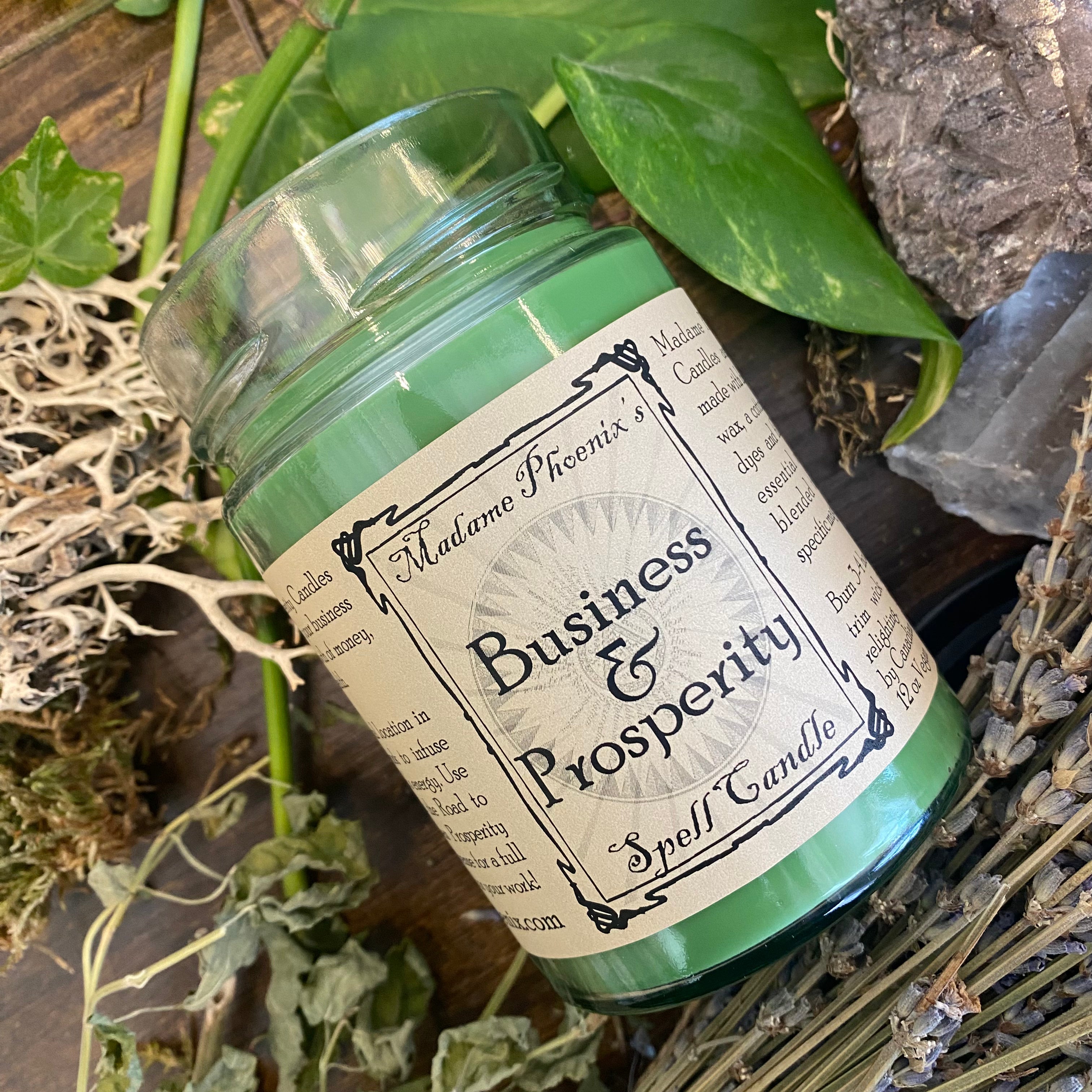Business Blessing Prosperity Money Drawing Candle