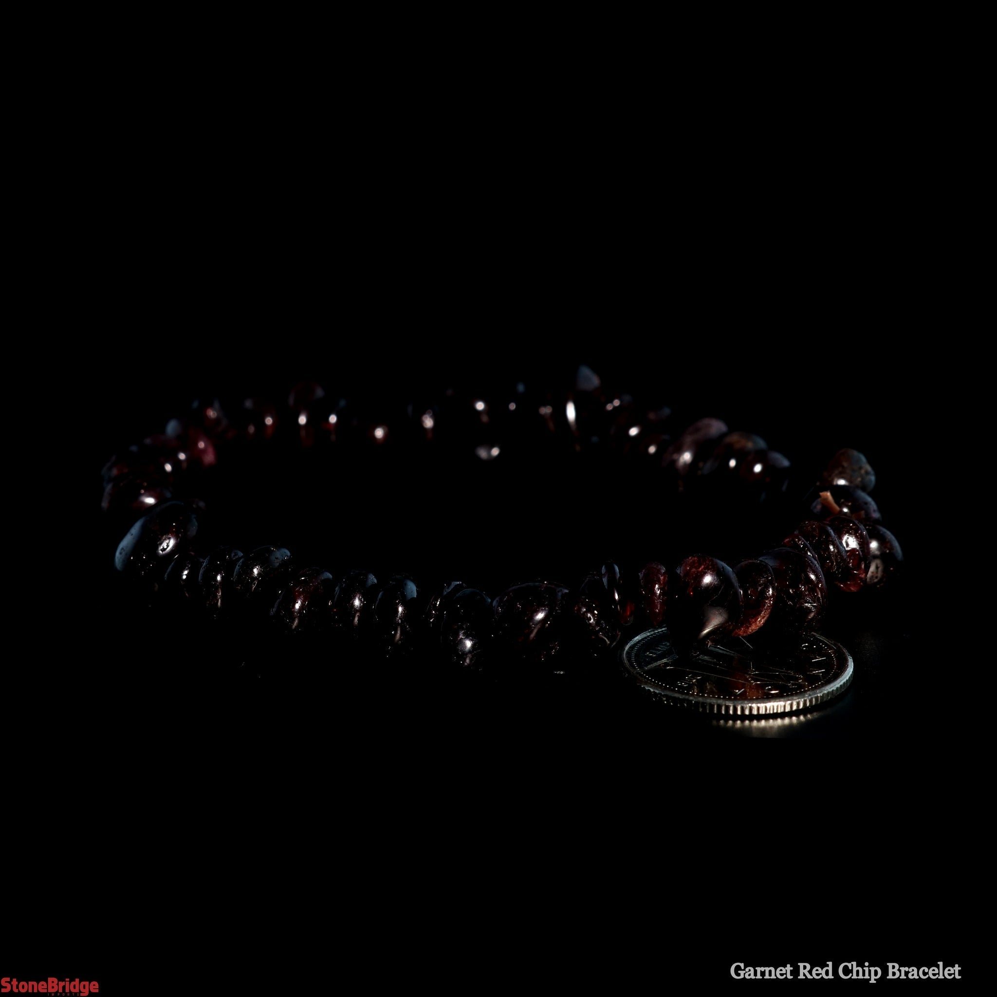 Garnet Bead Bracelet