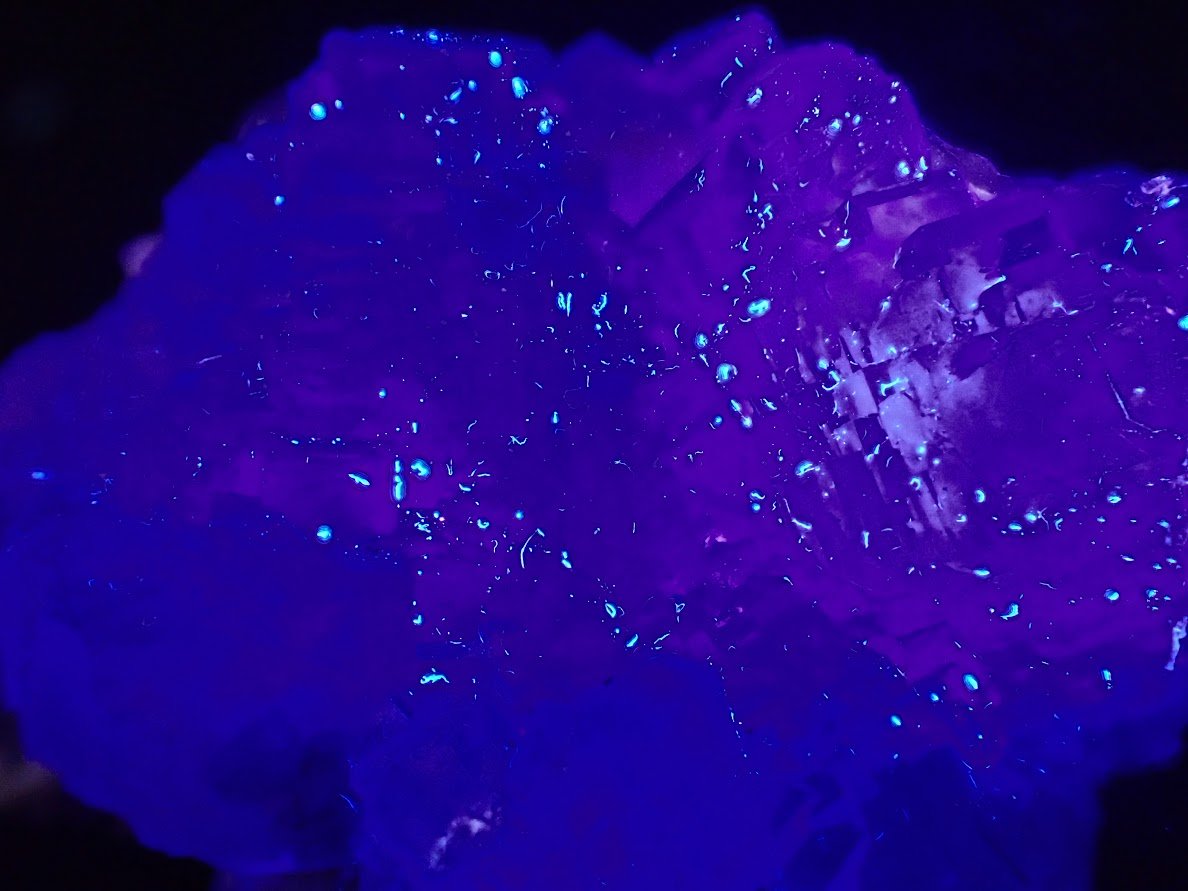 Lavender Fluorite Cluster with Barite and Pyrite – YGX Mine, China