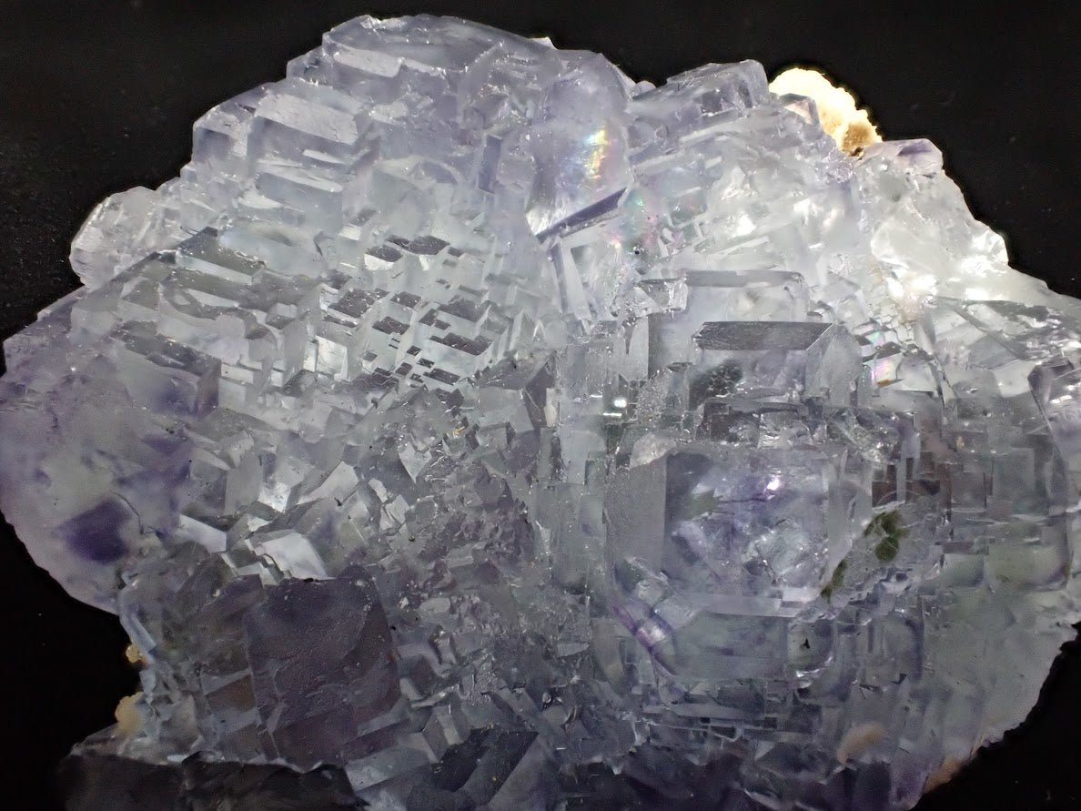 Lavender Fluorite Cluster with Barite and Pyrite – YGX Mine, China