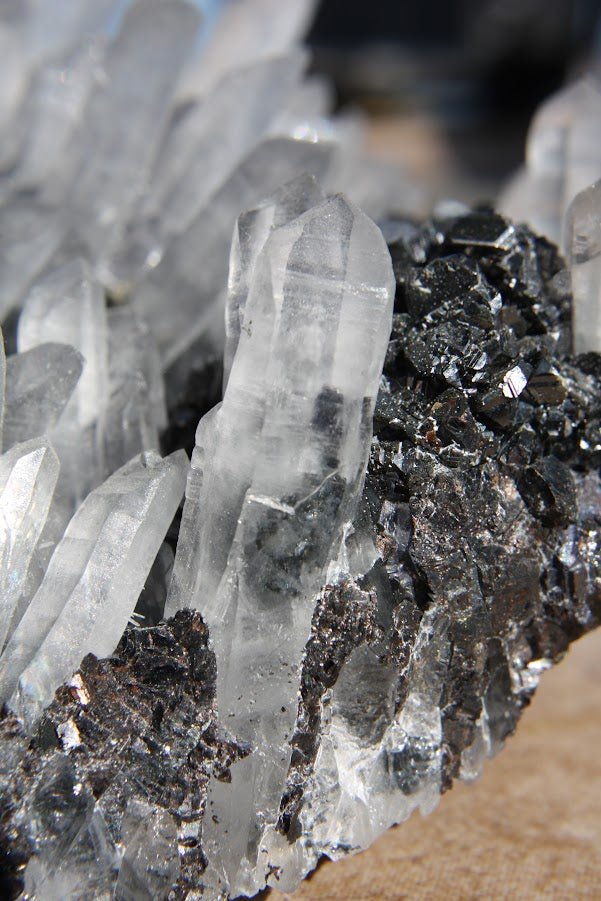 Quartz and Pyrite on Sphalerite – Krushkov Dolming, Madan, Bulgaria