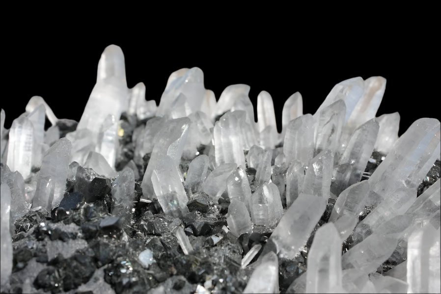 Quartz and Pyrite on Sphalerite – Krushkov Dolming, Madan, Bulgaria
