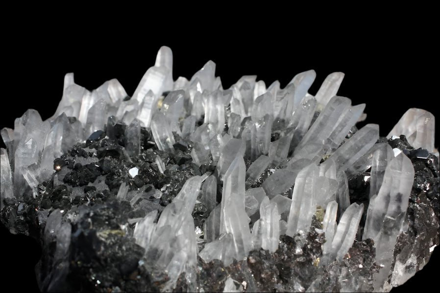 Quartz and Pyrite on Sphalerite – Krushkov Dolming, Madan, Bulgaria
