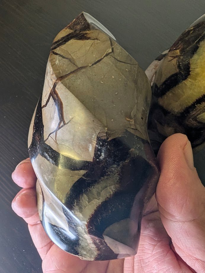 Septarian "Dragon Stone" Nodule Flame Carving – Madagascar