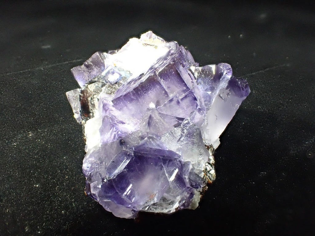 Violet Fluorite with Sphalerite – Elmwood Mine, Tennessee, USA