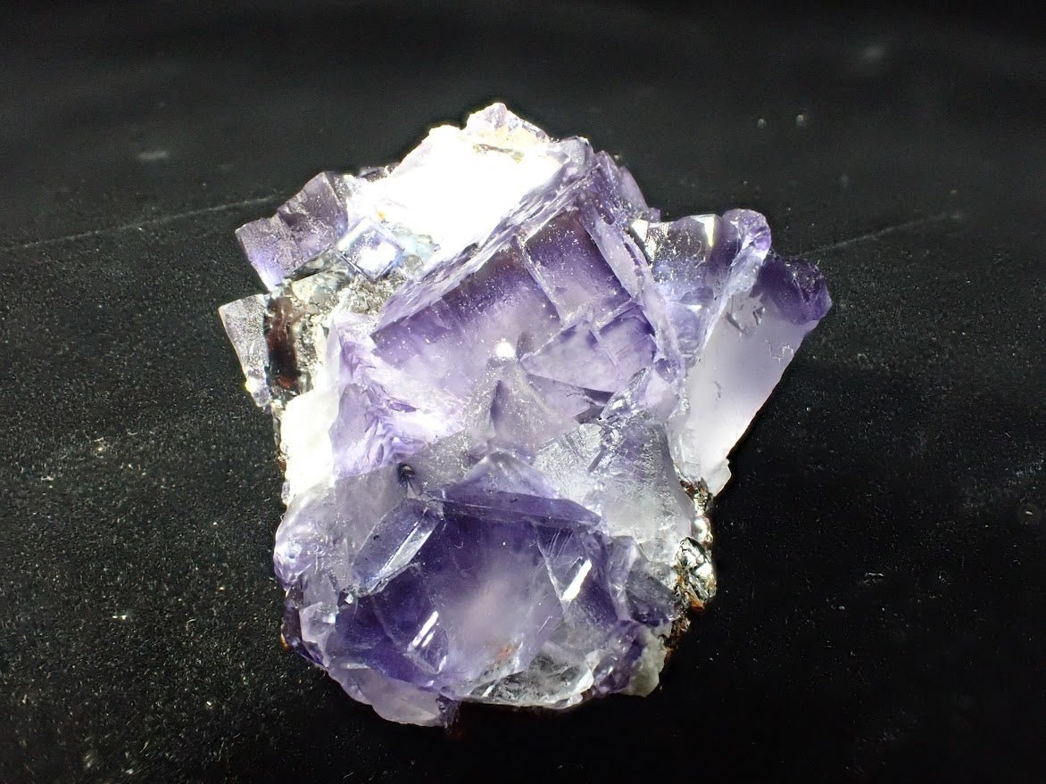 Violet Fluorite with Sphalerite – Elmwood Mine, Tennessee, USA