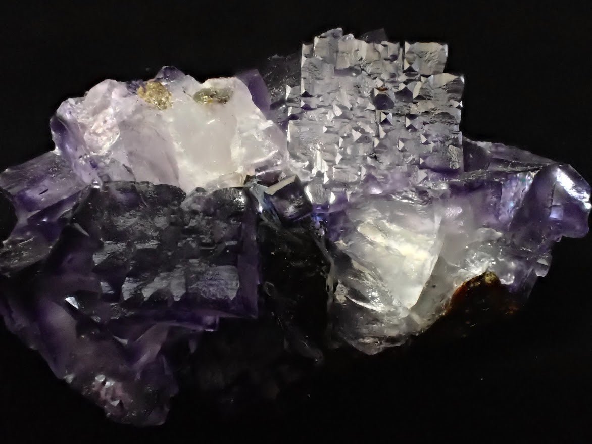 Violet Fluorite with Sphalerite – Elmwood Mine, Tennessee, USA
