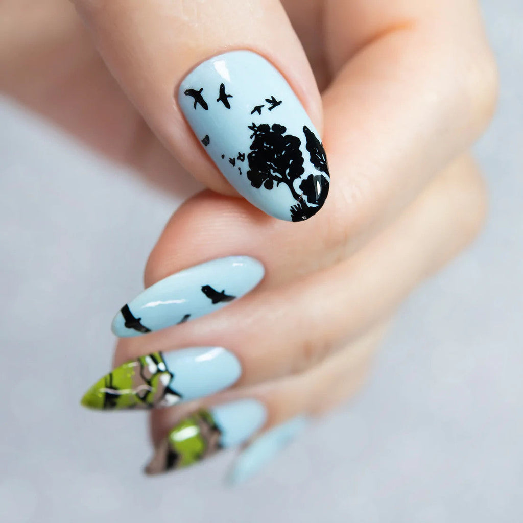 Whats Up - Backlit Scenery Stamping Plate