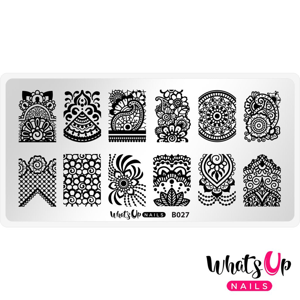 Whats Up - The Art of Henna Stamping Plate