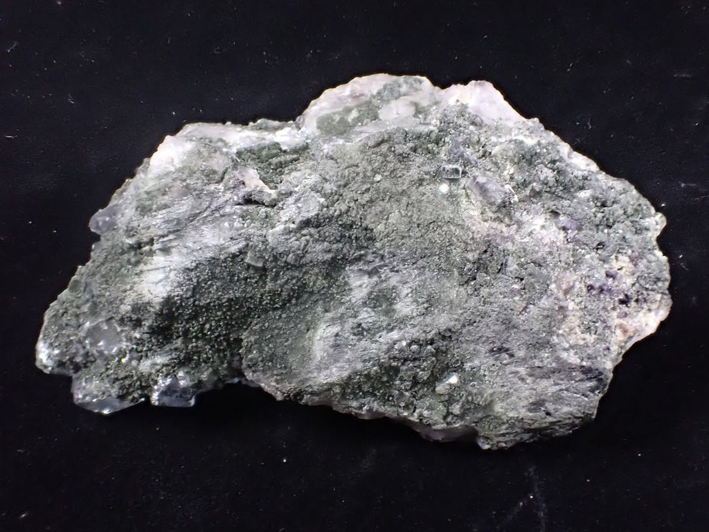 YGX Fluorite with Pyrite – Rare Transparent Fluorite Cluster with UV Glow (198g)
