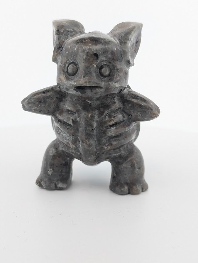 Yooperlite Pokémon‑Inspired Carvings — UV Fluorescent Crystal Figures (2.25–2.75 in, 110–295 g)