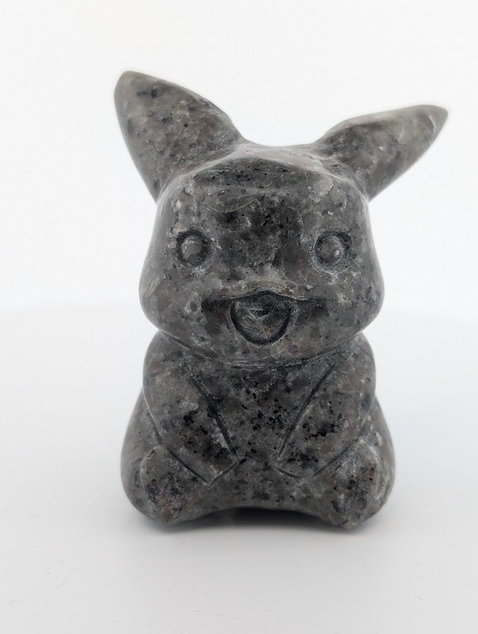 Yooperlite Pokémon‑Inspired Carvings — UV Fluorescent Crystal Figures (2.25–2.75 in, 110–295 g)