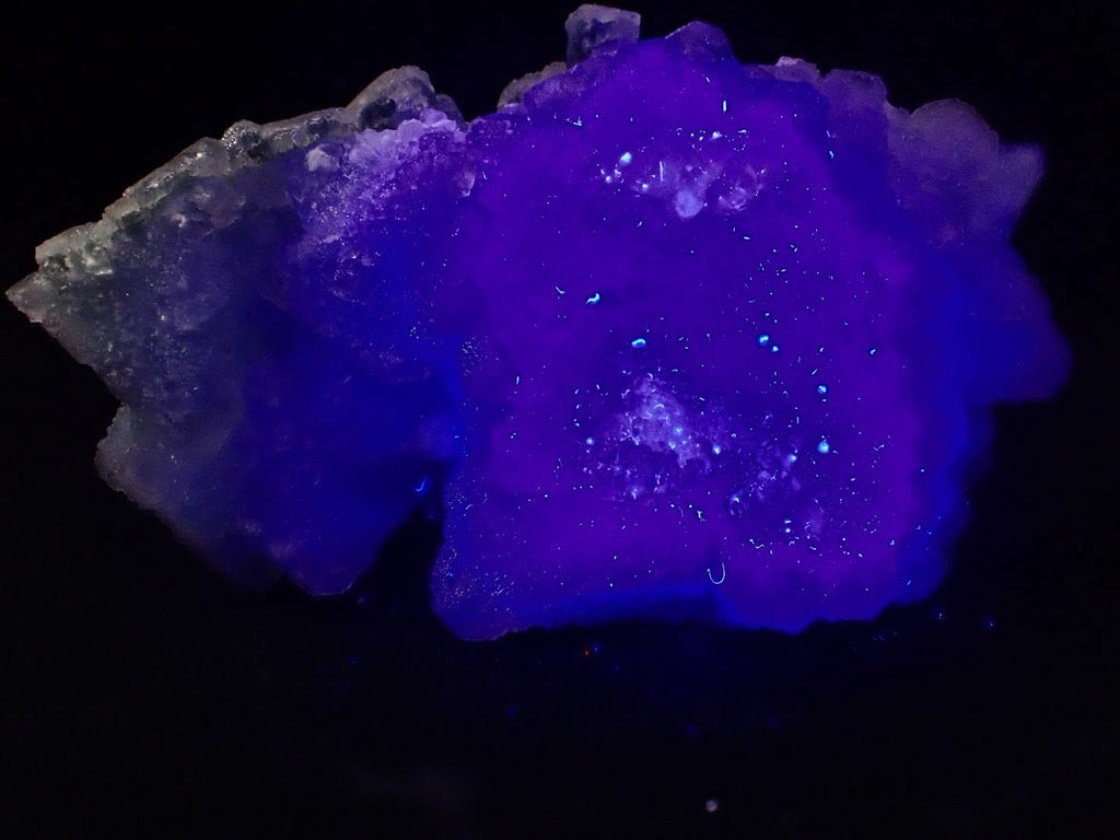 Zhejiang Green-Purple Fluorite with Calcite – Multi-Generation Octahedral Growth